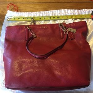 Red Coach Bag. New with tags.